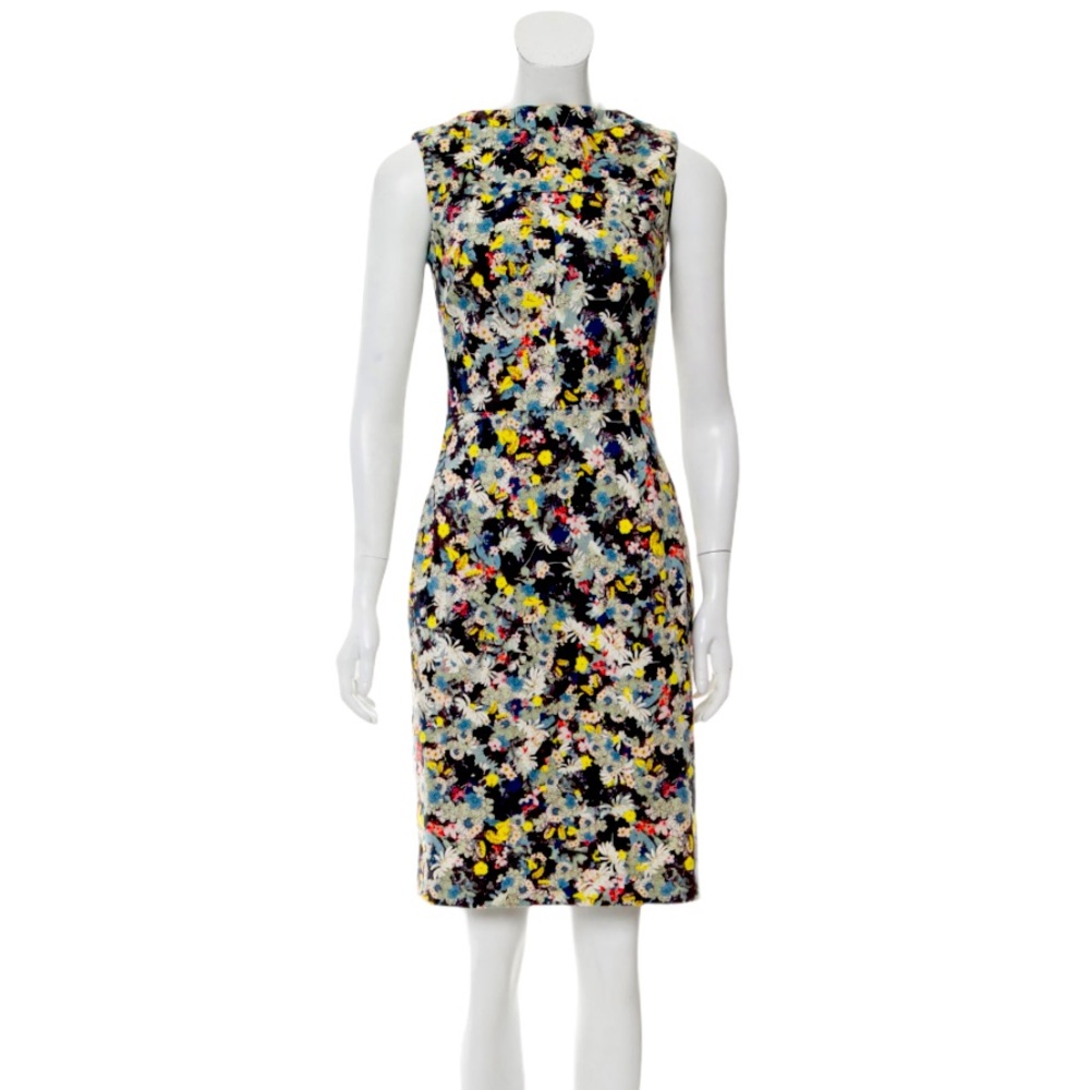 ERDEM Floral Cut Out Sheath Dress 6